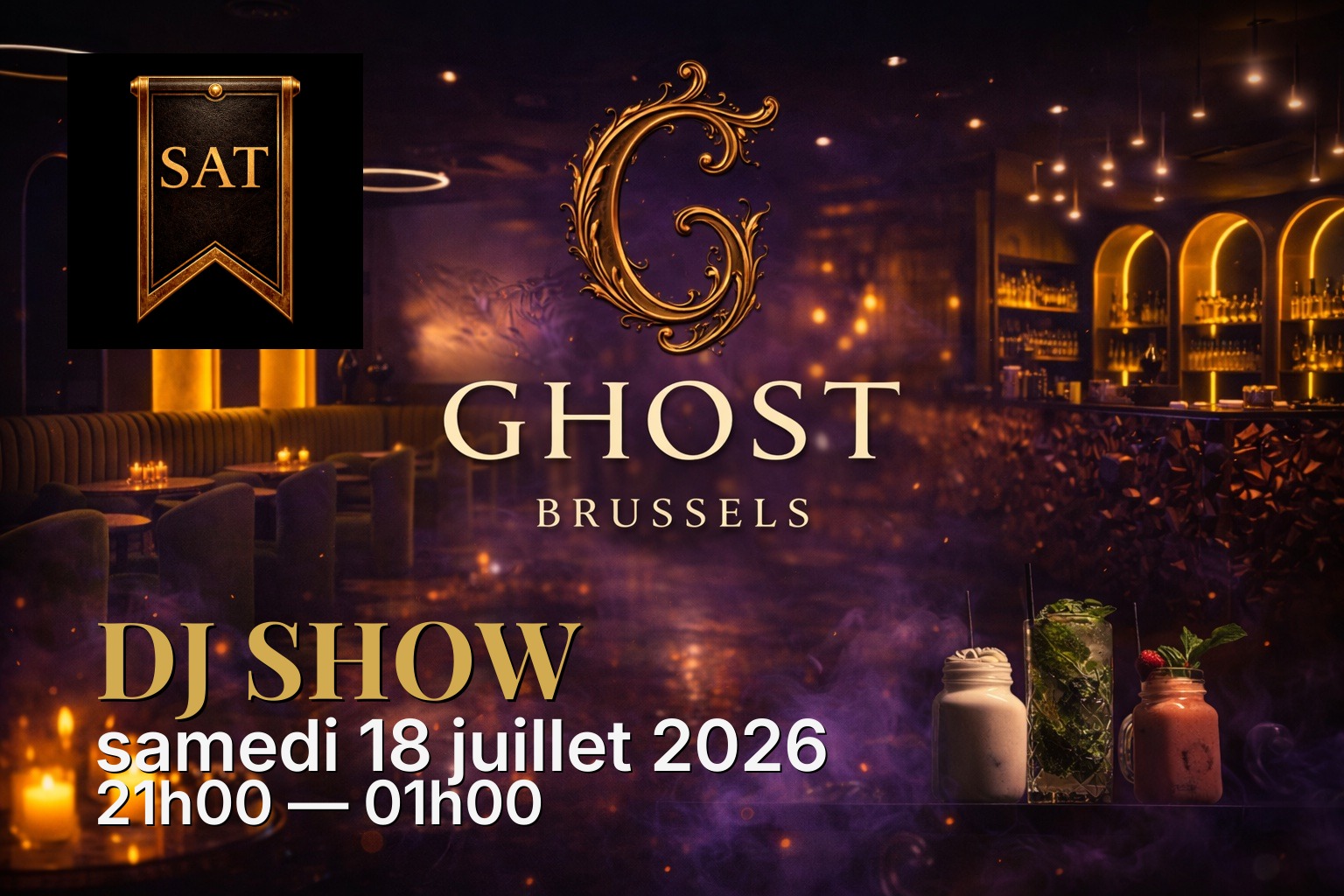 Ghost Brussels,chicha Bruxelles,chicha premium Bruxelles,cocktail bar Bruxelles,chicha ambiance Bruxelles,bar à chicha Bruxelles Louise,meilleur lounge bar Bruxelles,bar lounge Belgique,cocktail lounge Bruxelles,saturday lounge Bruxelles